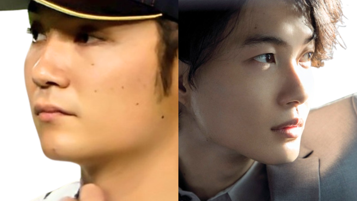 比較画像 左：伊藤大海投手 右：神木隆之介さん