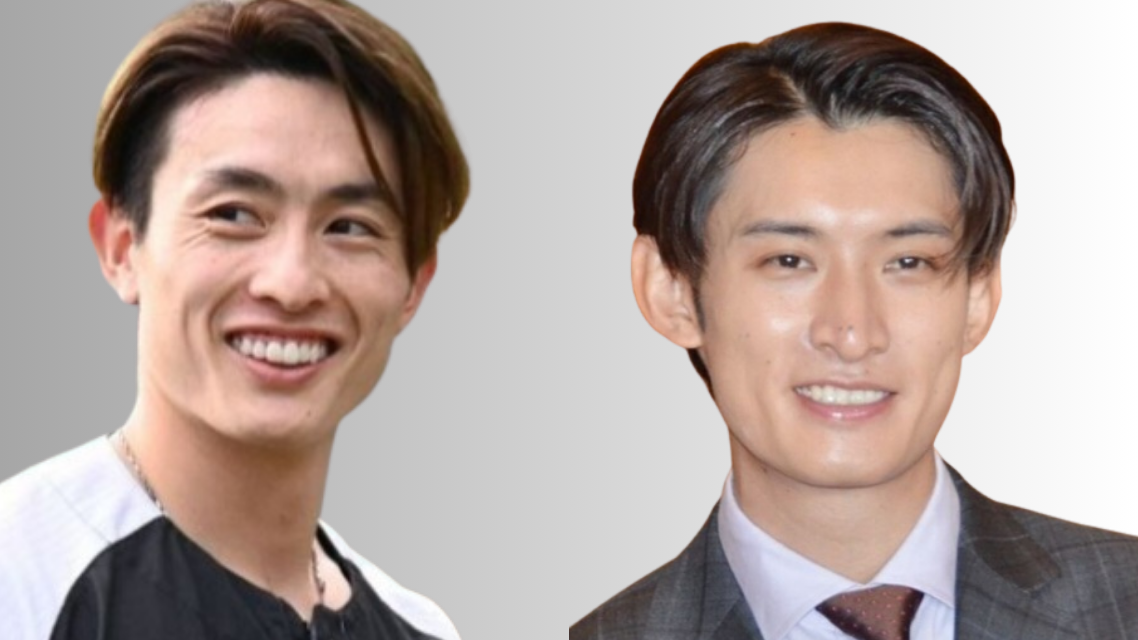 比較画像左：周東佑京選手 右：向井康二さん