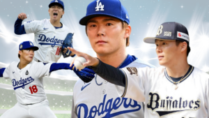 山本由伸投手のコラージュ画像