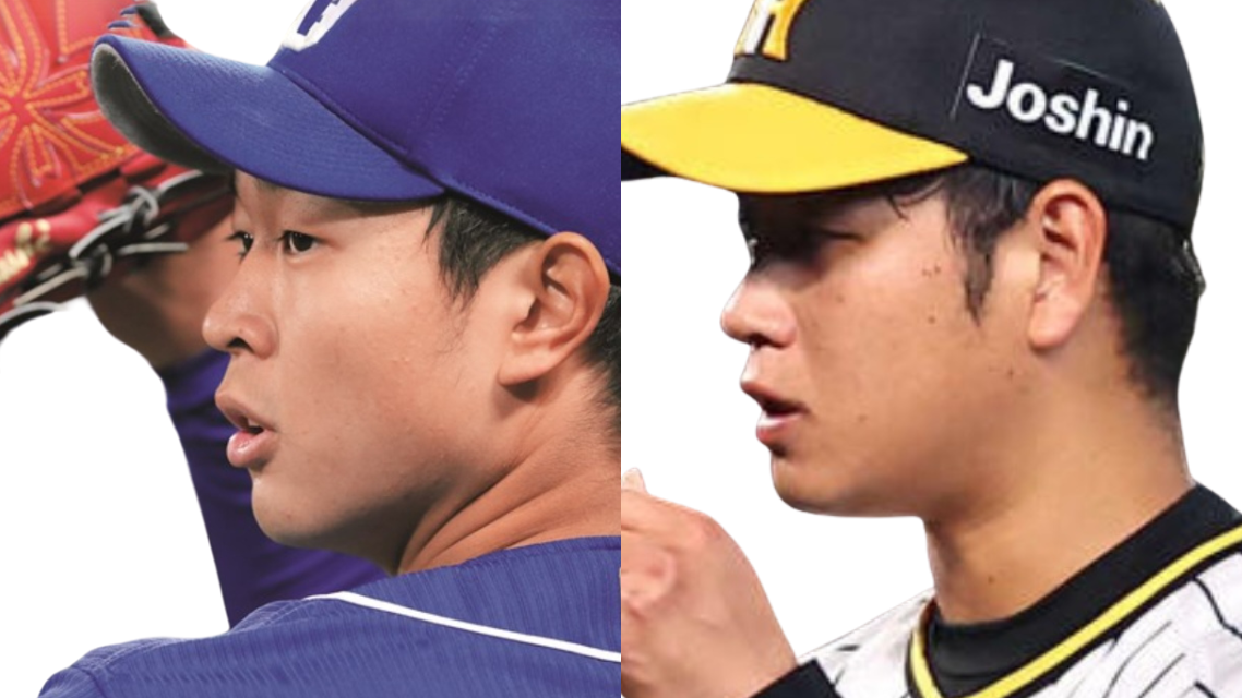 比較画像左：髙橋宏斗投手 右：髙橋遥人投手