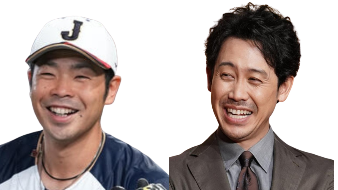 比較画像左：近藤選手 右：大泉洋さん