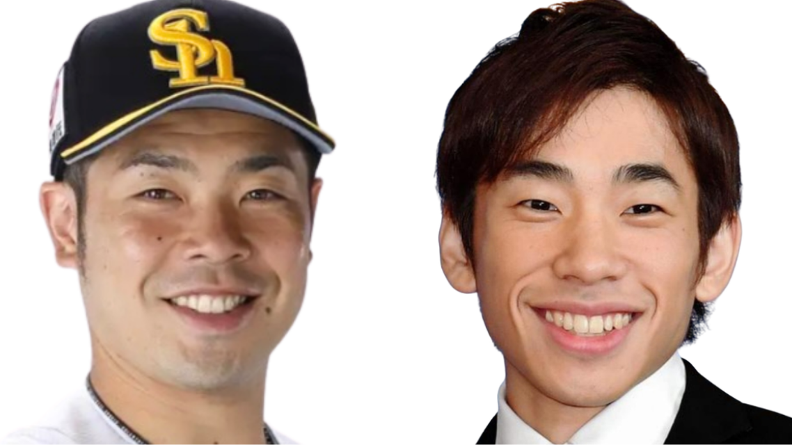 比較画像左：近藤選手 右：織田信成さん