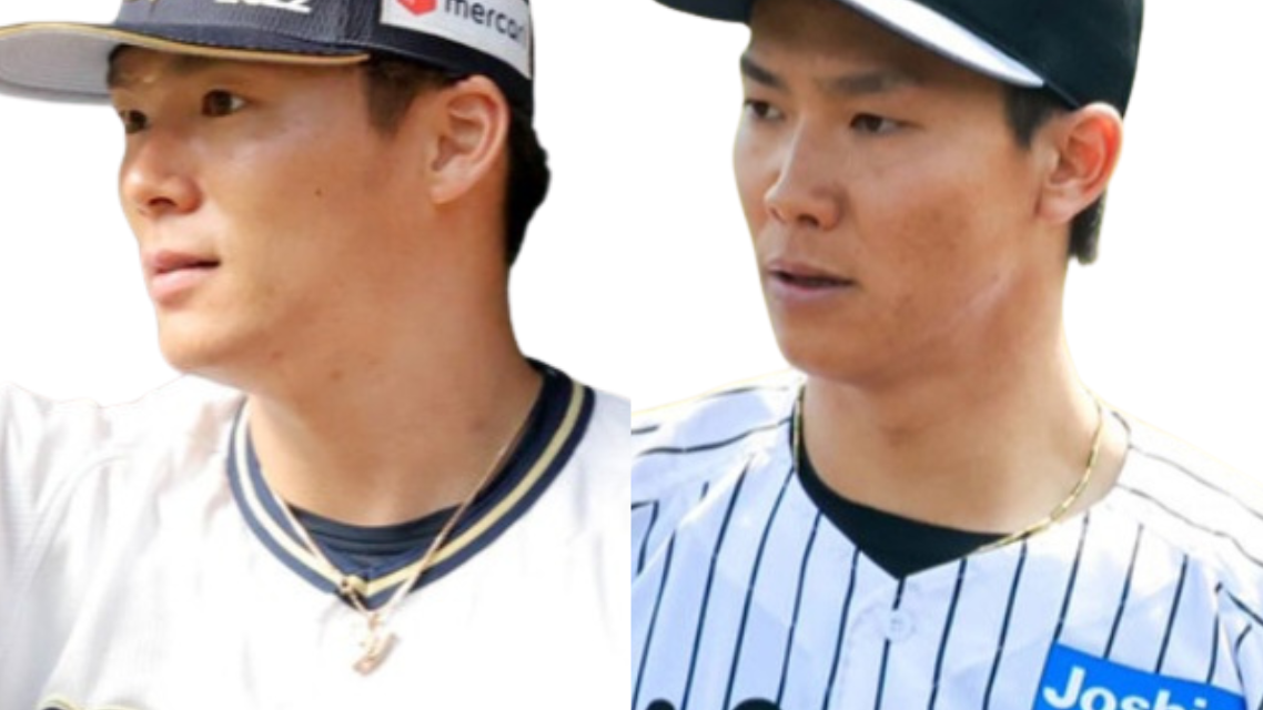 比較画像 左:山本投手 右:湯浅投手
