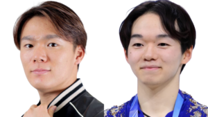 比較画像左:山本投手 右:鍵山優真さん