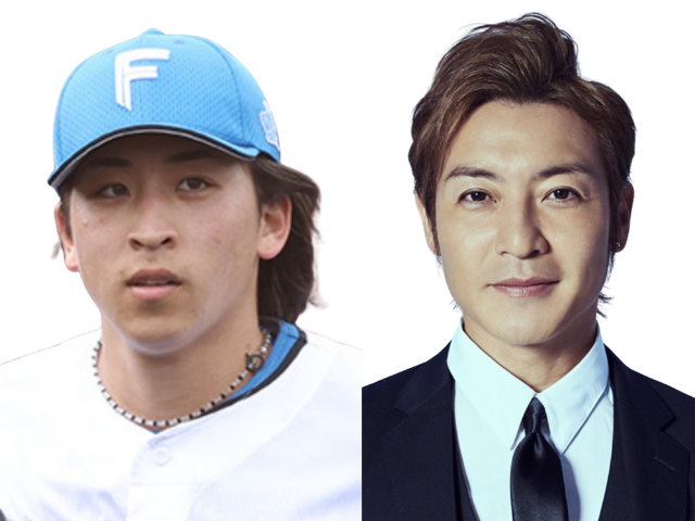 比較画像左:細野投手 右:つるの剛士さん