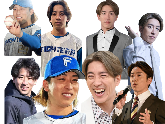 比較的画像 左側:細野投手のコラージ画像 右側:村上信五さんの画像