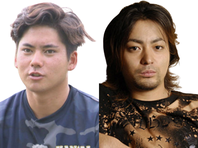 比較画像左：金丸投手 右：山田孝之さん