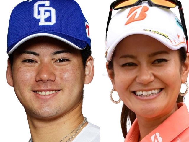 比較画像左：金丸投手 右：宮里藍さん