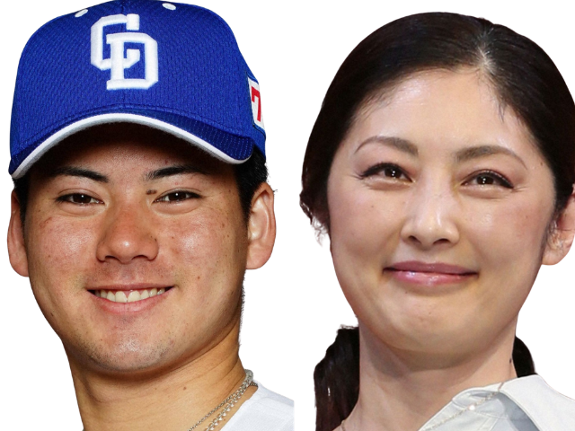 比較画像左：金丸投手 右：常盤貴子さん