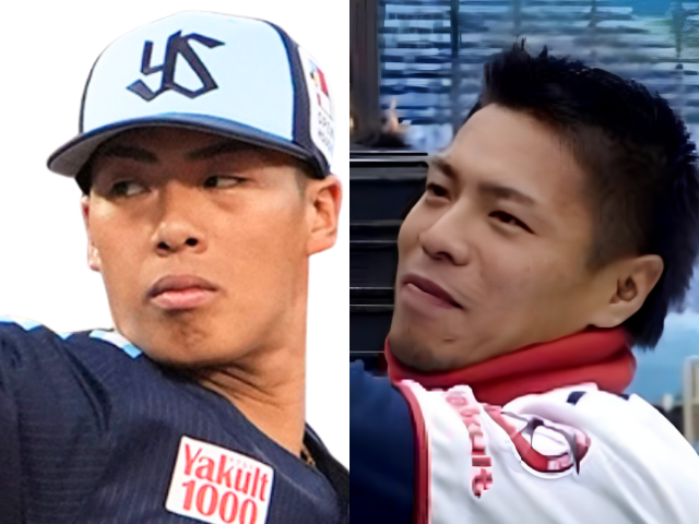 比較画像右:岩村明憲さん 左:山野太一投手