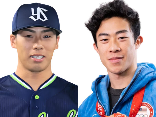 比較画像右:ネイサン・チェンさん 左:山野投手